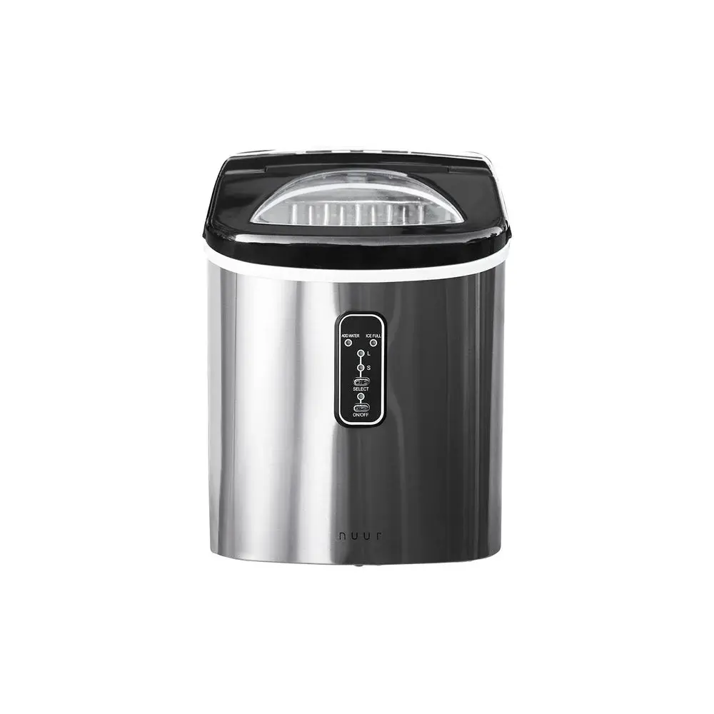 MÁQUINA PARA HACER HIELO TAMAÑO CHICO O VASTO CON CAPACIDAD DE TANQUE DE 2.2L 12kg NUUR MODELO:HIEL12K