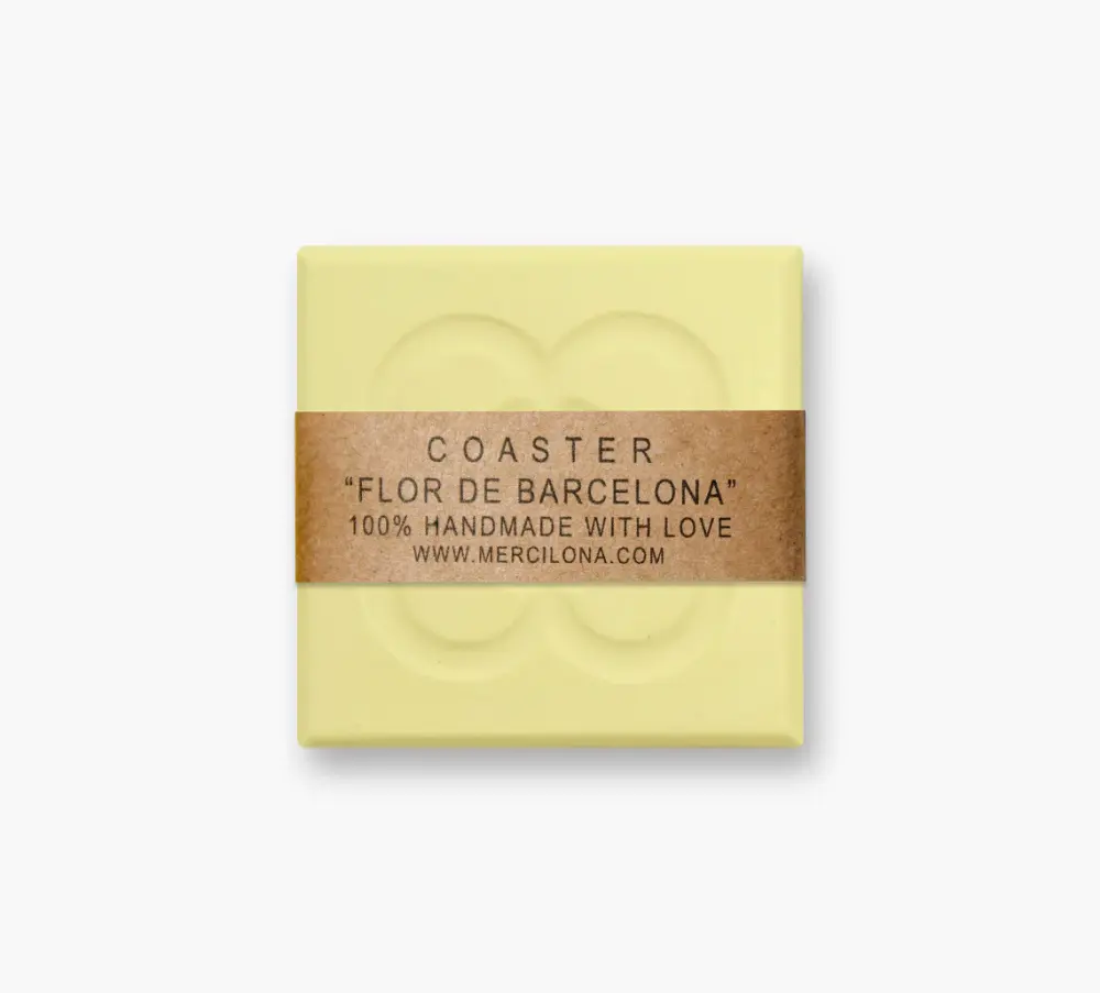 POSAVASO PANOT DE BARCELONA Amarillo
