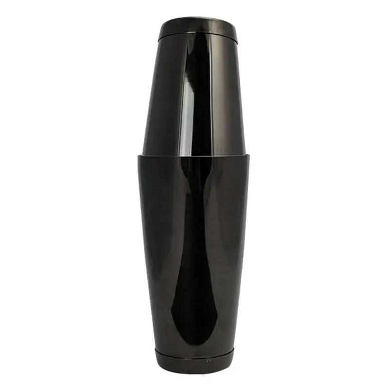 Boston Shaker Coctelera, Herramienta de barra de acero inoxidable NEGRO 18/28 oz.