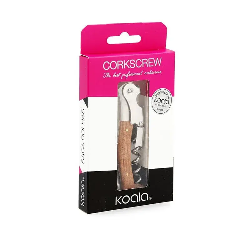 Sacacorchos Bako Koala acero inox/madera