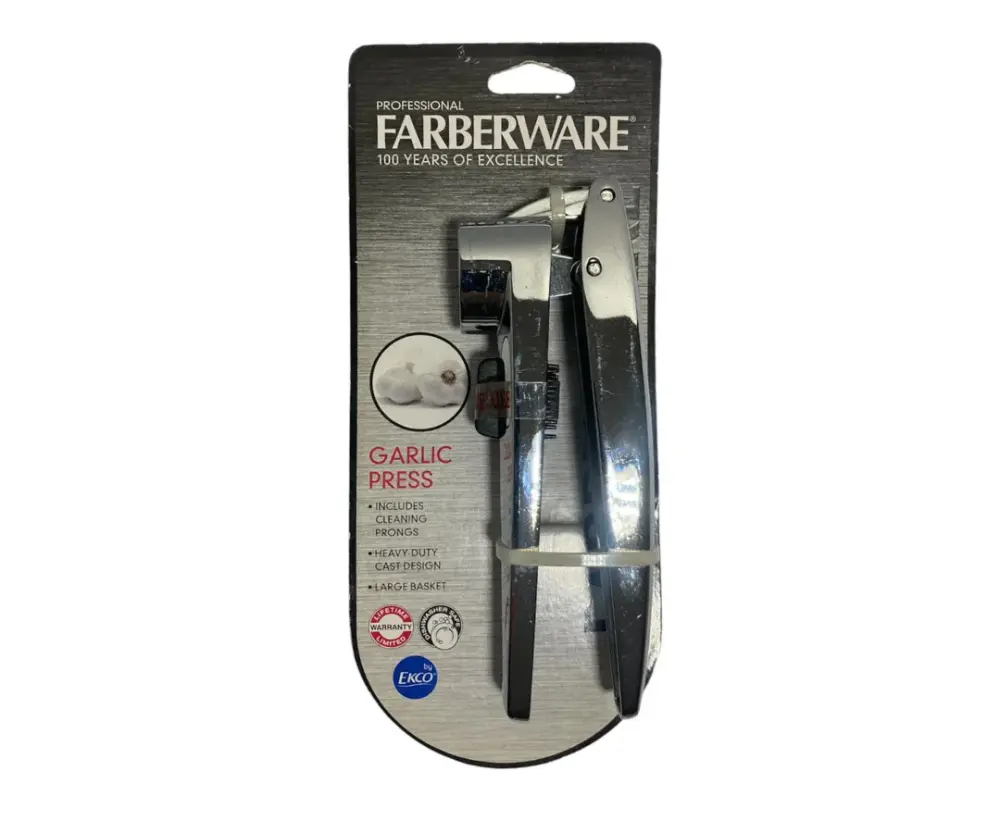 Machacador de Ajos Farberware Professional | Acero Inoxidable, 16 cm, Robusto y Eficiente