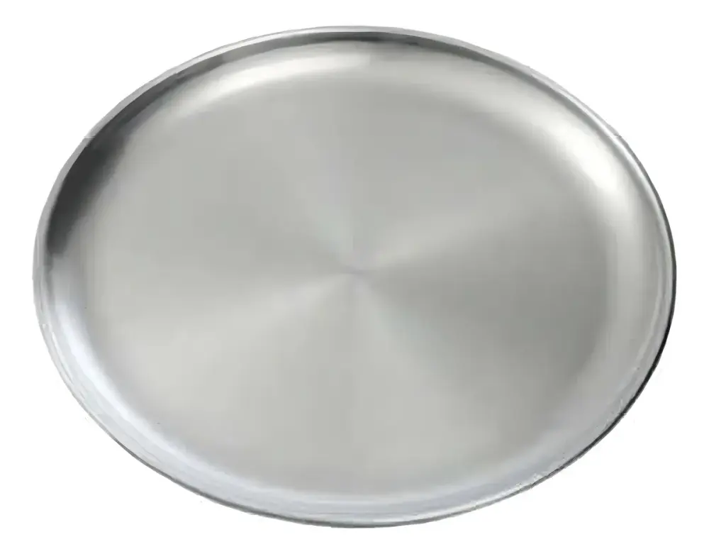 Plato de aluminio redondo plano