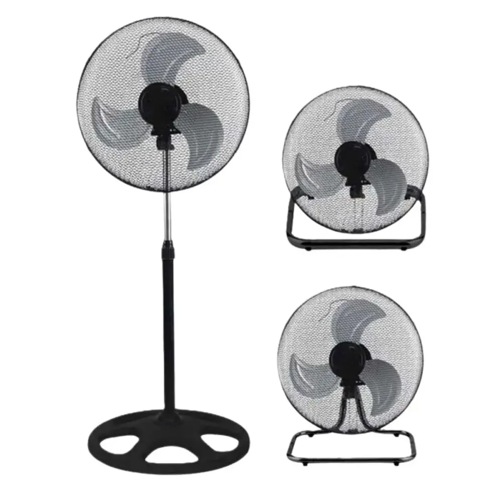 Ventilador 3 en 1 Almalux® – 18" | De pie, pared o suelo | Silencioso, 3 velocidades y altura ajustable 45 W de Potencia