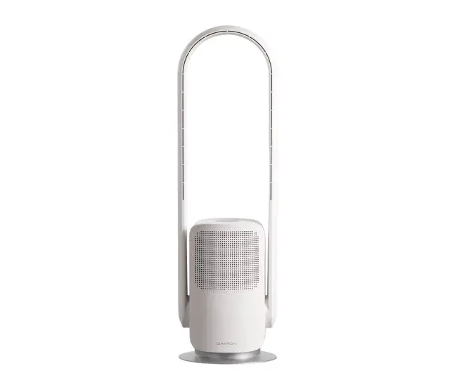 Ventilador de Pie WiFi Ø25.5cm 26W 9 Velocidades Vital Silence Blanco Thinia Home Compatible con Control Remoto