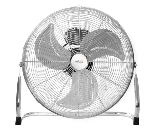 Homely Fresco 1000 Ventilador Suelo Aire Metálico Viento Inclinable 100w Gridinlux de Plástico Resistente