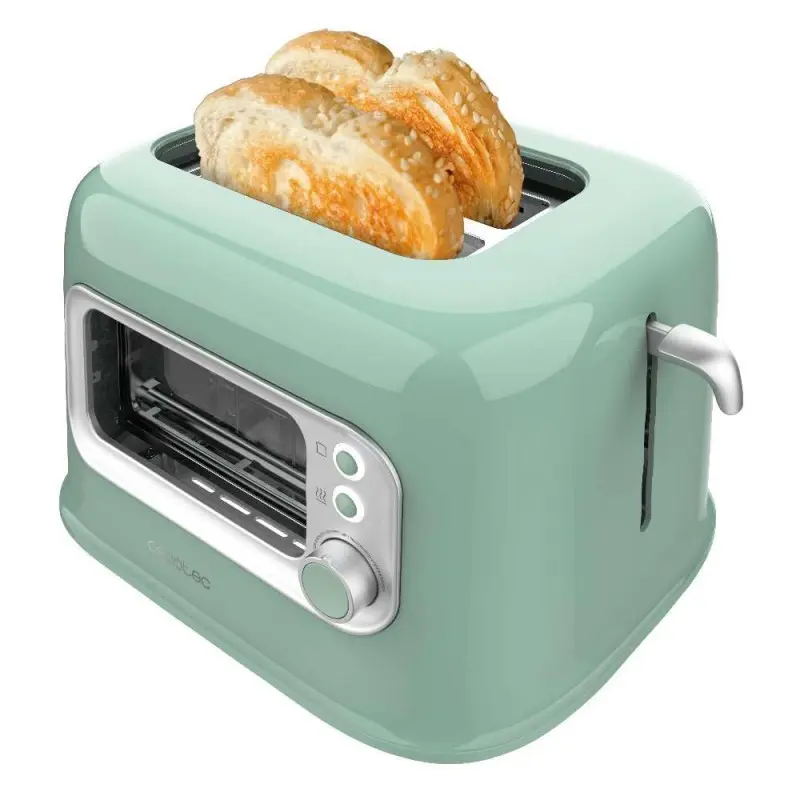 Cecotec tostador vertical tostadora vertical retrovision menta