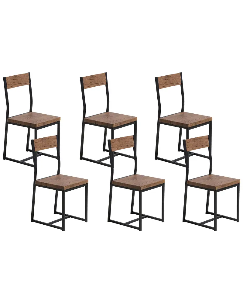 Set 6 Dining Chairs LAREDO